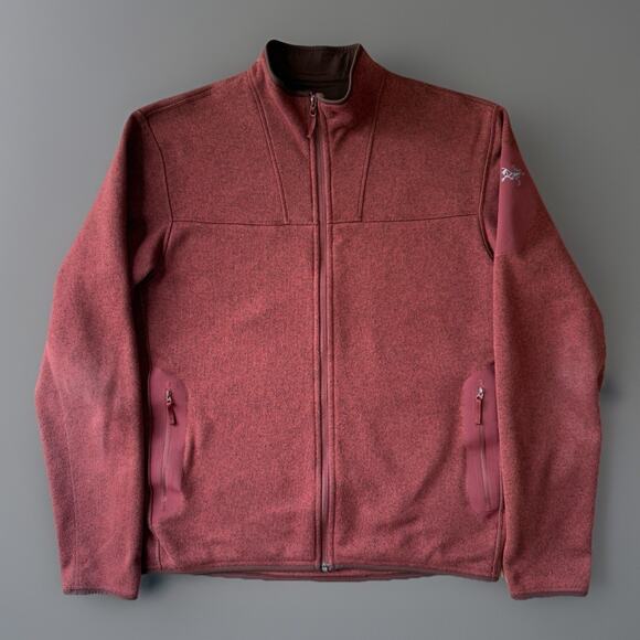 Arc'teryx Covert Cardigan XL Rust Red Full Zip Jacket Outerwear Colorado - Picture 1 of 10